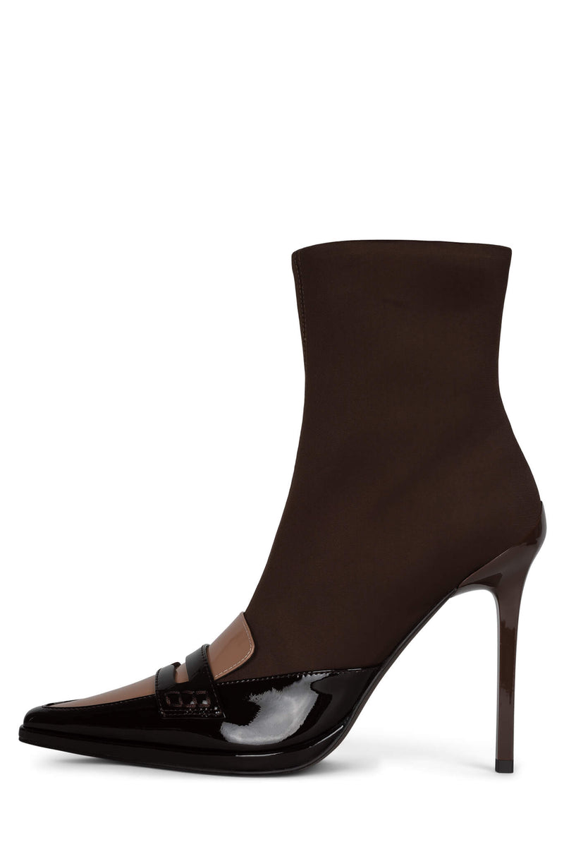 Jeffrey Campbell Diplomacy Women's Ankle Boots Brown | FTUERJ-130