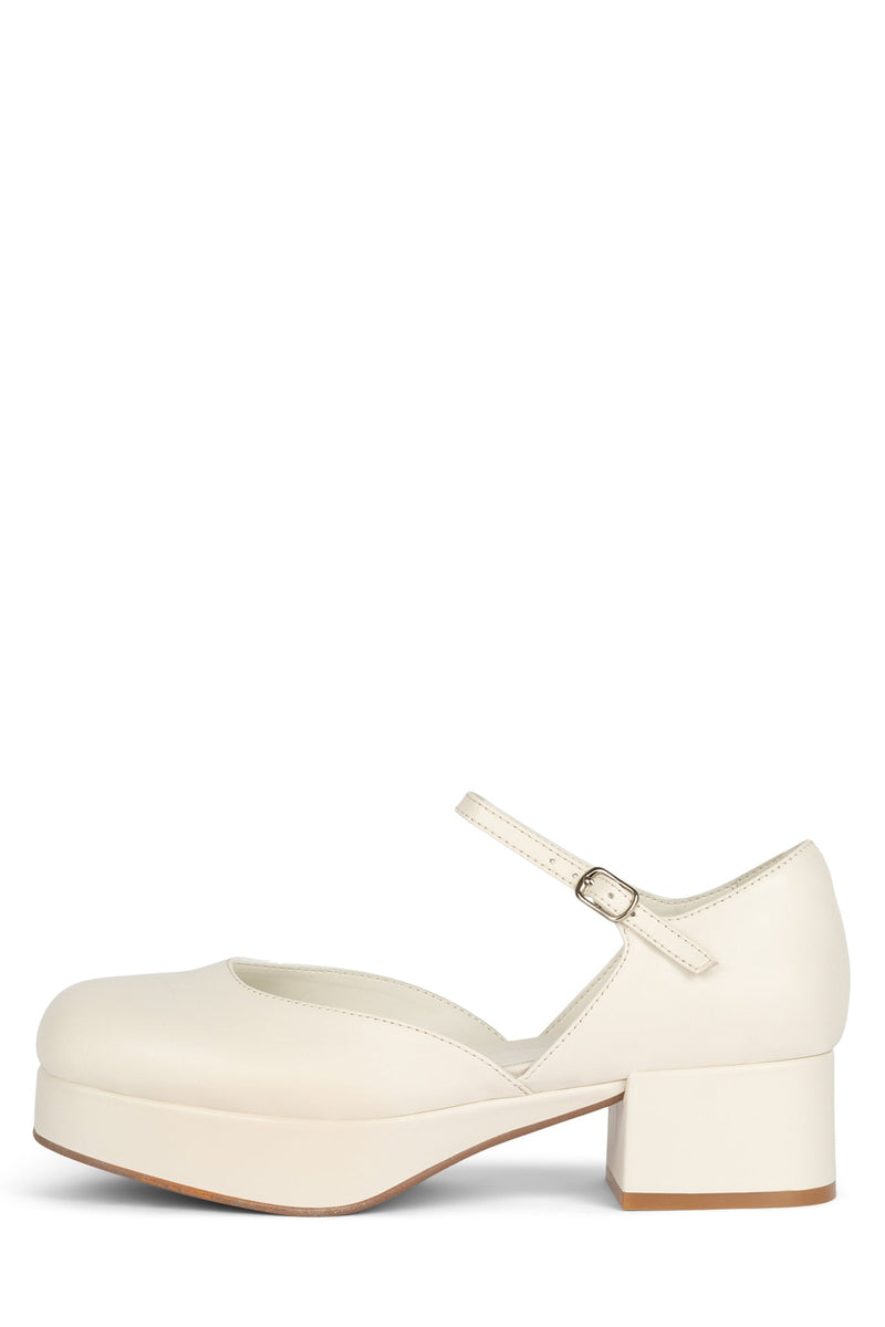 Jeffrey Campbell Ecolier Women's Pumps Cream | BKJILC-814