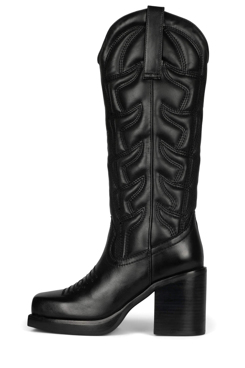 Jeffrey Campbell Hokeypokey Women's Knee High Boots Black | RXFGDB-201