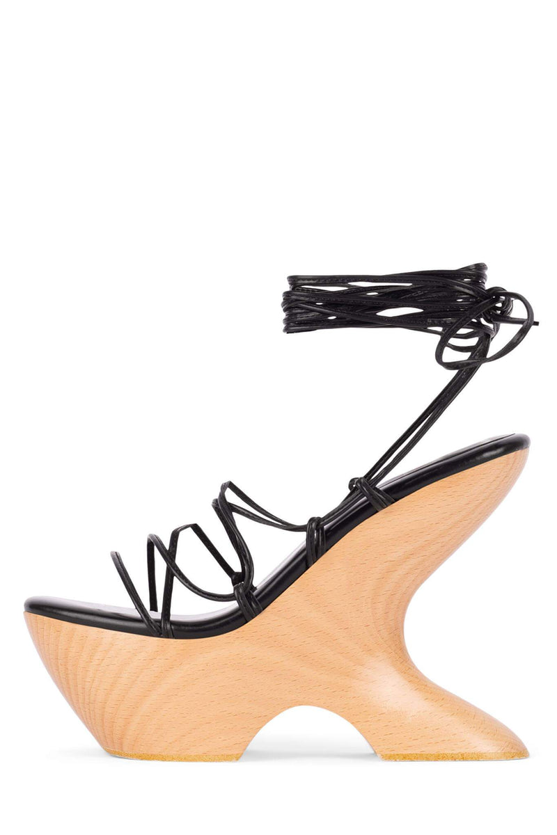 Jeffrey Campbell Liah-2 Women's Platform Sandals Black | DJKLYW-926