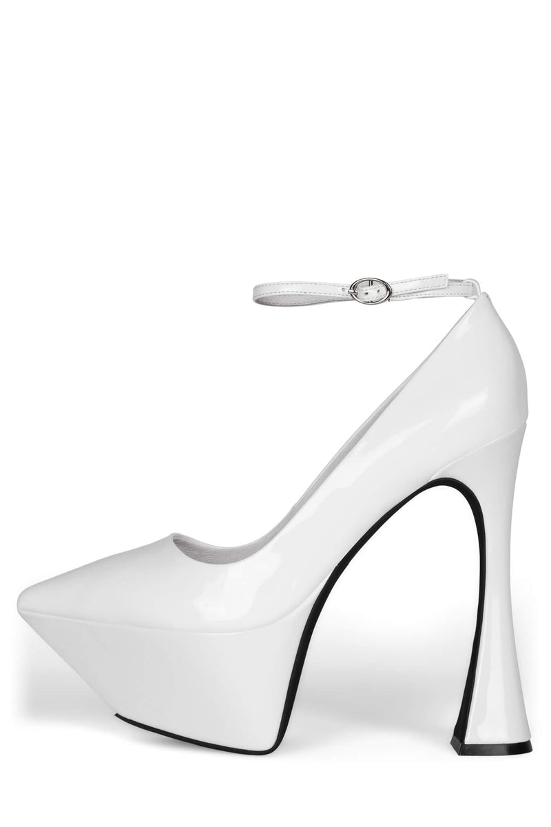 Jeffrey Campbell Siouxsie Women's Pumps White | HVDNMW-185