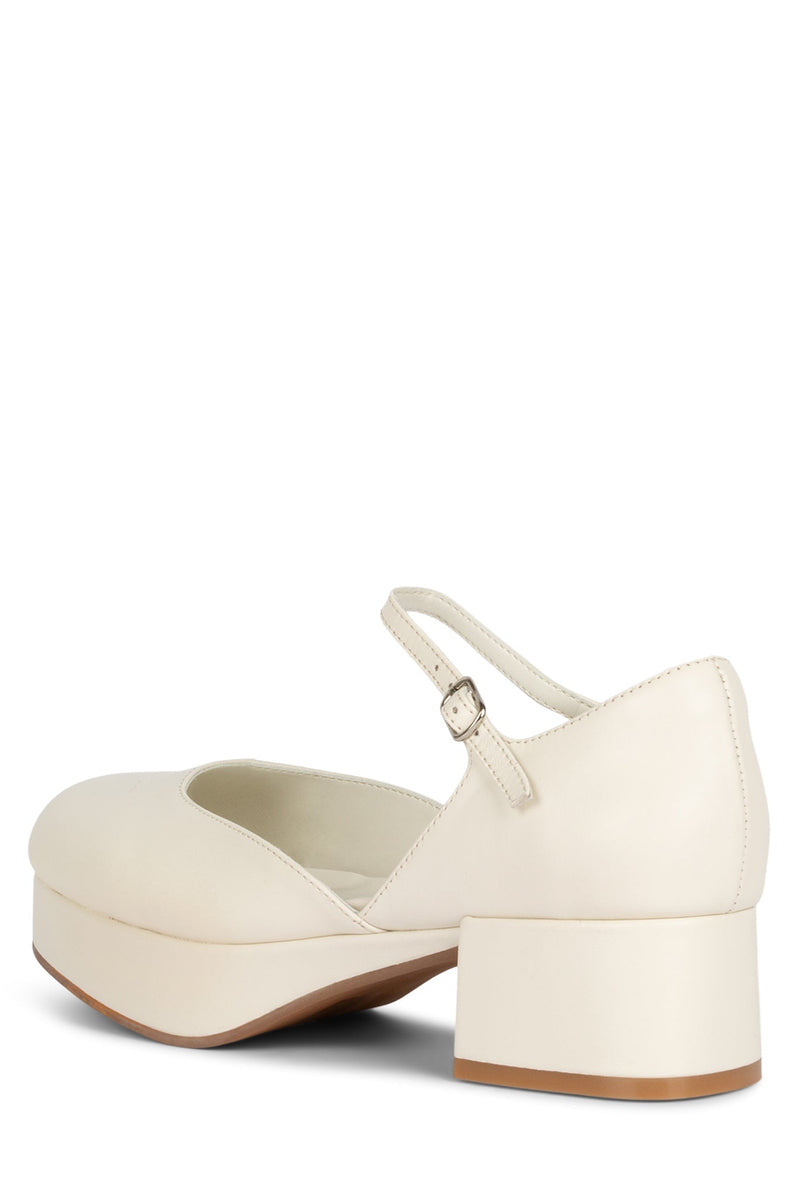 Jeffrey Campbell Ecolier Women's Pumps Cream | BKJILC-814