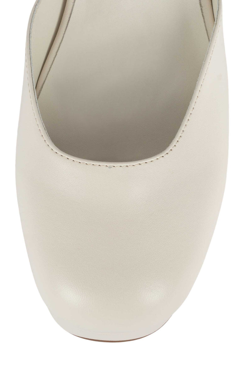 Jeffrey Campbell Ecolier Women's Pumps Cream | BKJILC-814