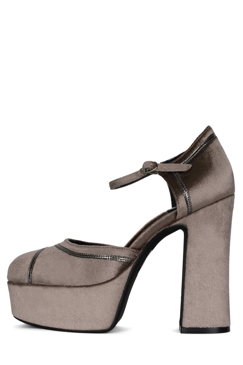 Jeffrey Campbell Low-Down Women's Pumps Grey | EWYCZU-236