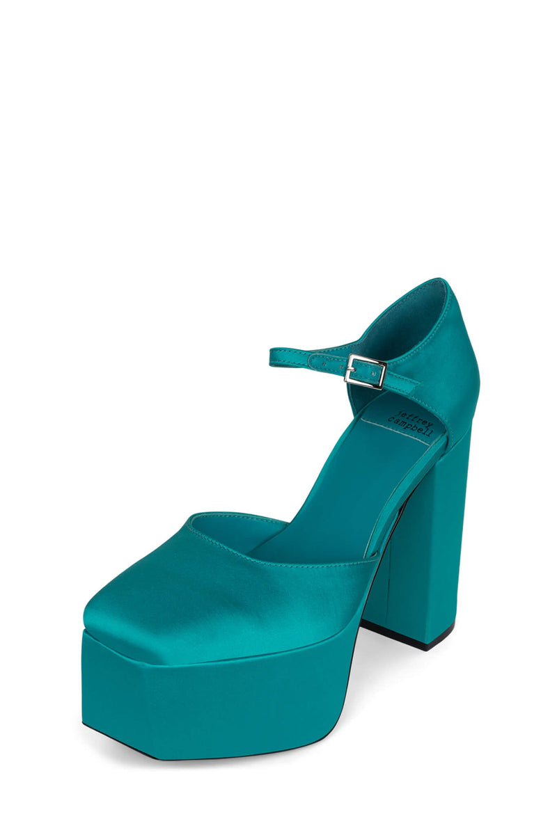 Jeffrey Campbell Ovr-N-Out Women's Pumps Blue | ITQJNH-651