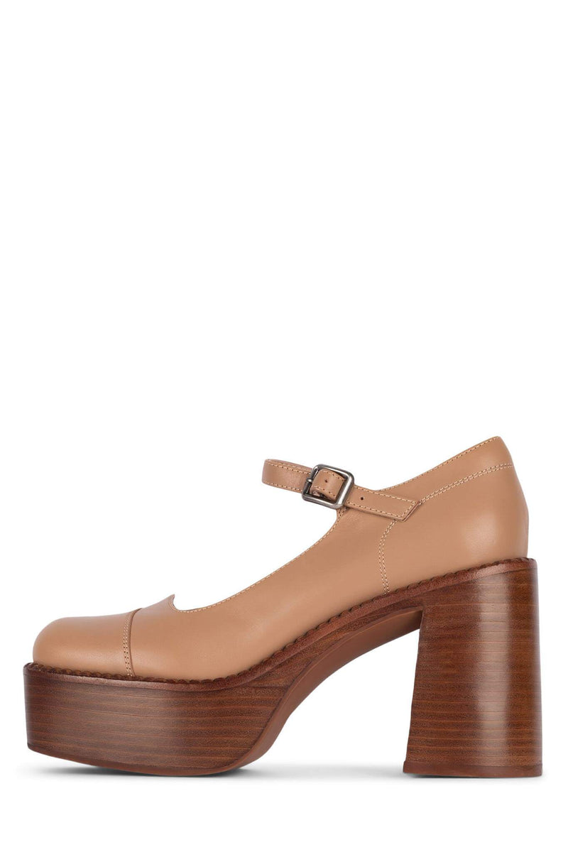 Jeffrey Campbell The-Bass Women's Pumps Brown | VSKQJD-670