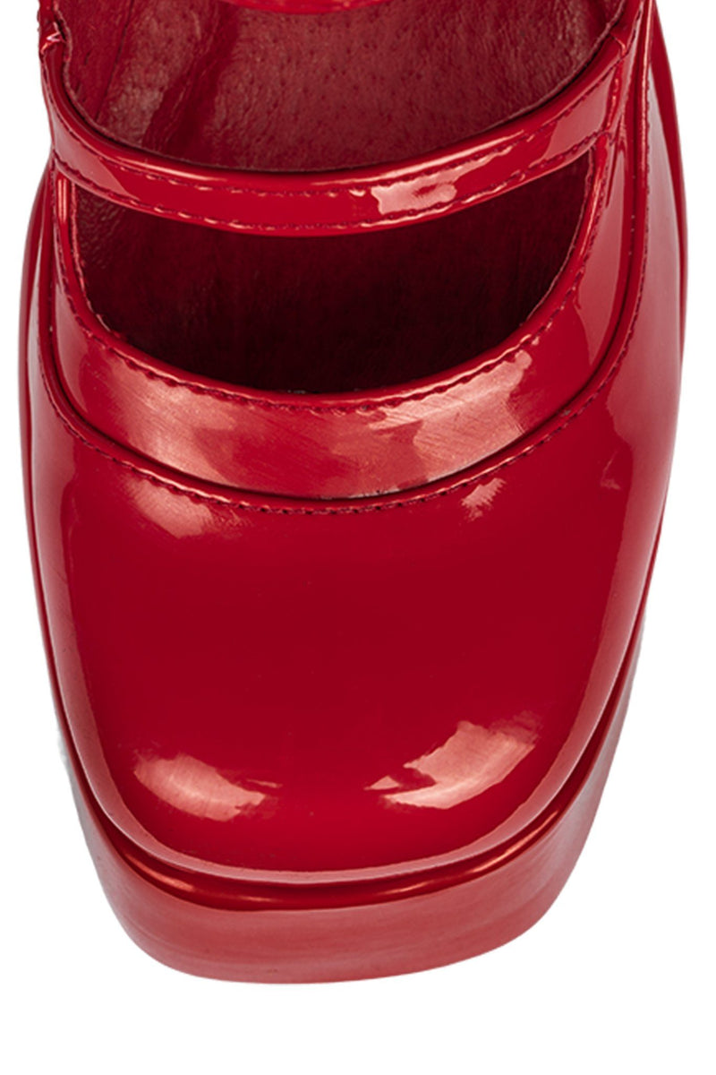 Jeffrey Campbell Xandra-Lo Women's Pumps Red | HUEQTS-094